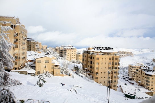 Snow in Ramallah